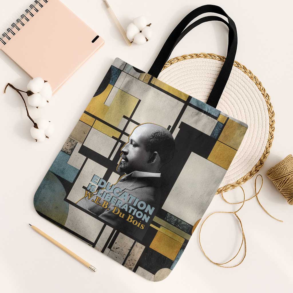 W.E.B. Du Bois Education is Liberation Tote Bag Scholar, Activist, Visionary Tribute Design - African Pride