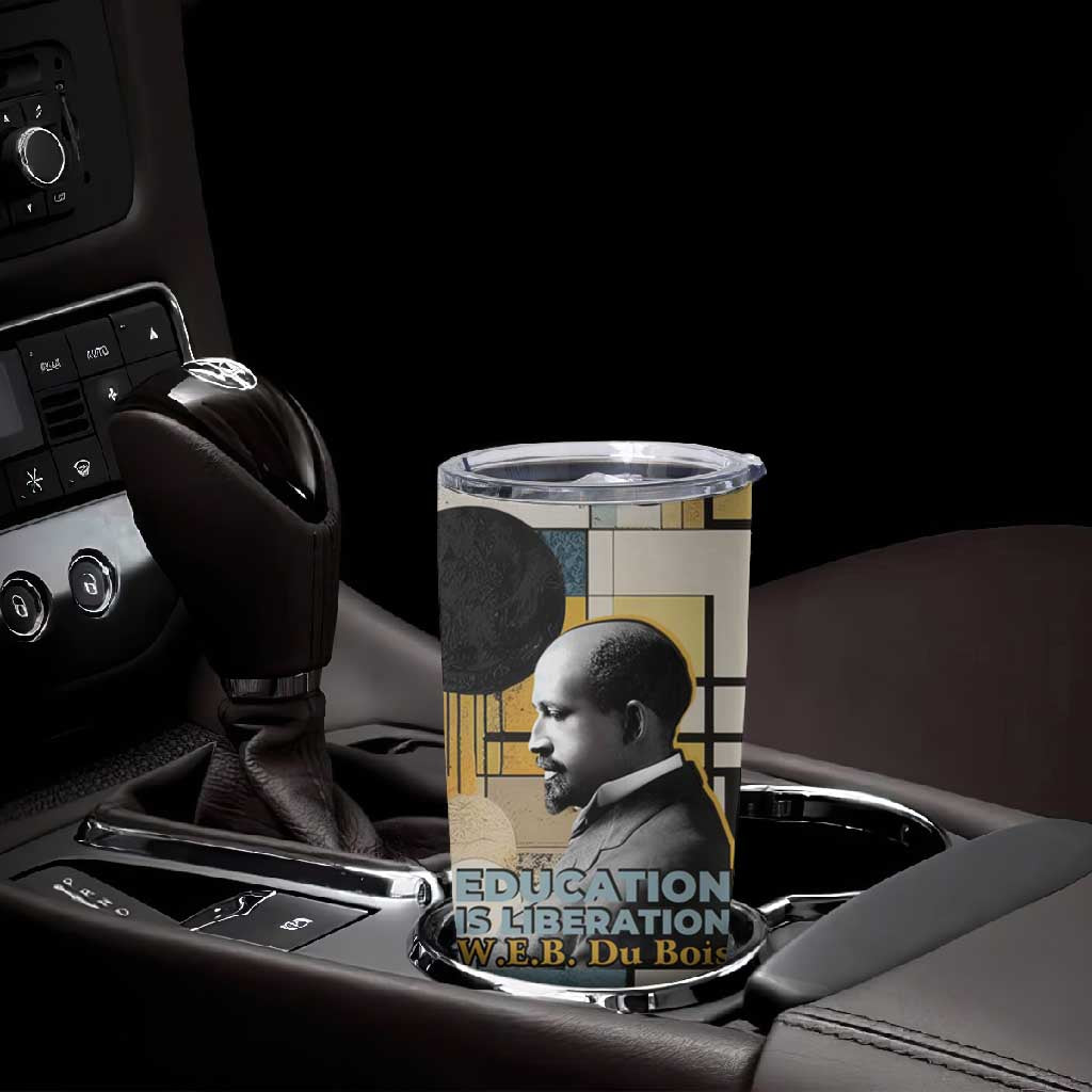 W.E.B. Du Bois Education is Liberation Tumbler Cup Scholar, Activist, Visionary Tribute Design - African Pride