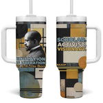 W.E.B. Du Bois Education is Liberation Tumbler With Handle Scholar, Activist, Visionary Tribute Design - African Pride