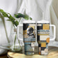 W.E.B. Du Bois Education is Liberation Tumbler With Handle Scholar, Activist, Visionary Tribute Design - African Pride