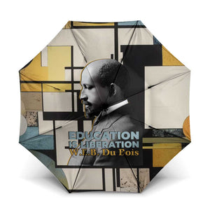 W.E.B. Du Bois Education is Liberation Umbrella Scholar, Activist, Visionary Tribute Design - African Pride