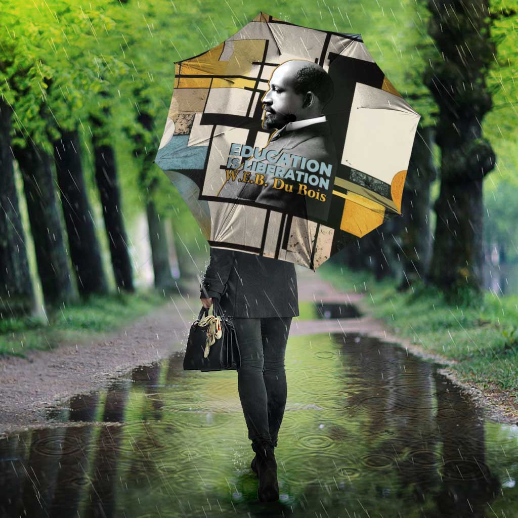 W.E.B. Du Bois Education is Liberation Umbrella Scholar, Activist, Visionary Tribute Design - African Pride