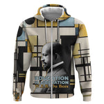 W.E.B. Du Bois Education is Liberation Zip Hoodie Scholar, Activist, Visionary Tribute Design - African Pride