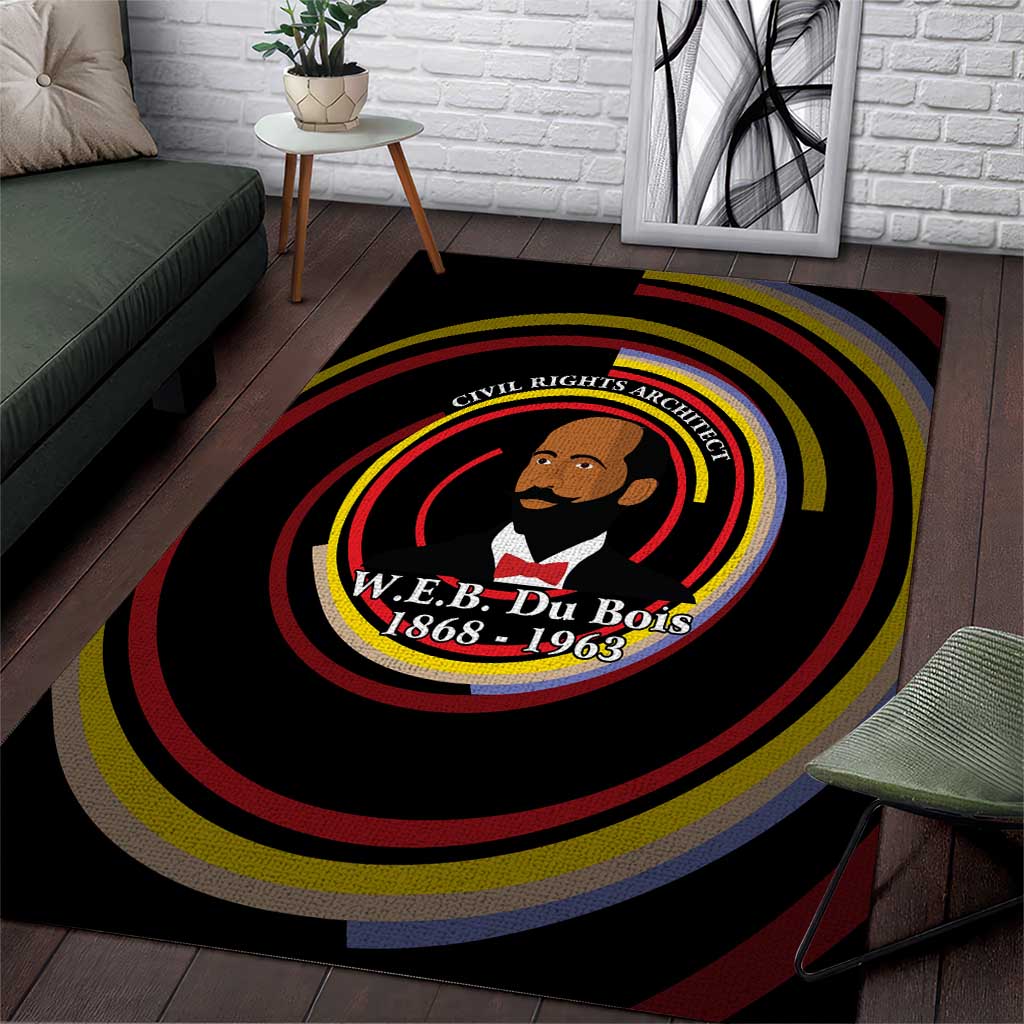 W.E.B. Du Bois Civil Rights Architect Area Rug Niagara Movement - NAACP Tribute Design - African Pride