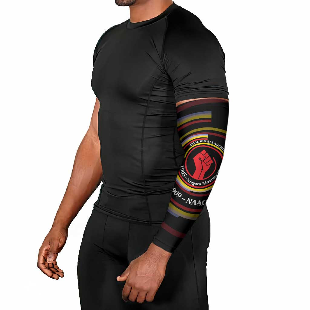 W.E.B. Du Bois Civil Rights Architect Arm Sleeves Niagara Movement - NAACP Tribute Design - African Pride
