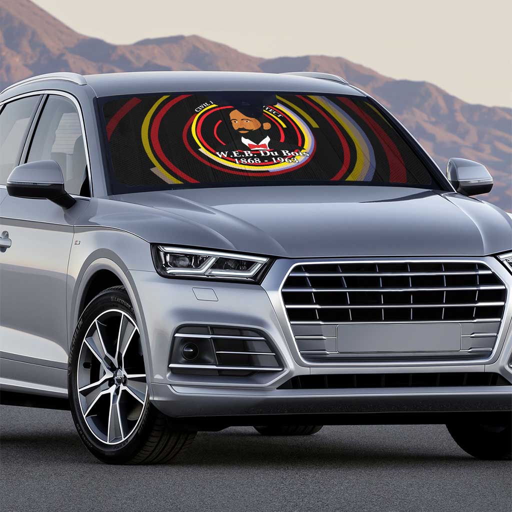 W.E.B. Du Bois Civil Rights Architect Auto Sun Shade Niagara Movement - NAACP Tribute Design - African Pride