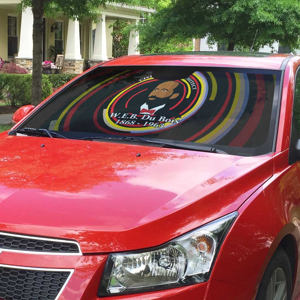 W.E.B. Du Bois Civil Rights Architect Auto Sun Shade Niagara Movement - NAACP Tribute Design - African Pride