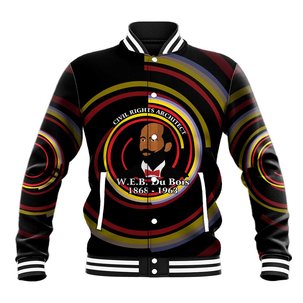 W.E.B. Du Bois Civil Rights Architect Baseball Jacket Niagara Movement - NAACP Tribute Design - African Pride
