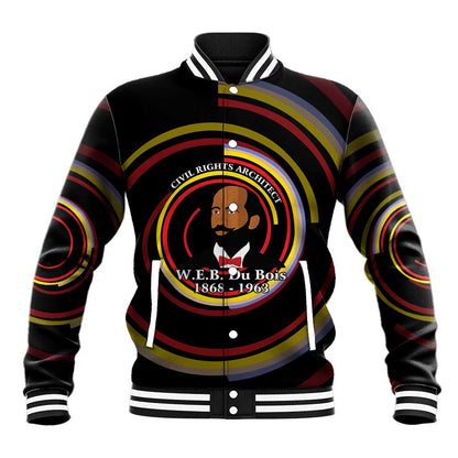 W.E.B. Du Bois Civil Rights Architect Baseball Jacket Niagara Movement - NAACP Tribute Design - African Pride