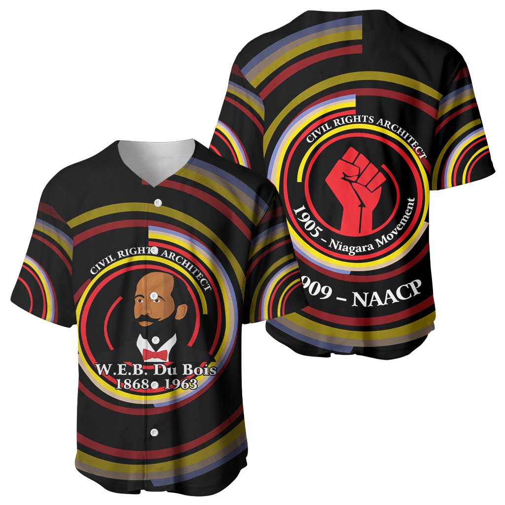 W.E.B. Du Bois Civil Rights Architect Baseball Jersey Niagara Movement - NAACP Tribute Design TS04