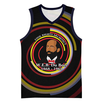 W.E.B. Du Bois Civil Rights Architect Basketball Jersey Niagara Movement - NAACP Tribute Design - African Pride