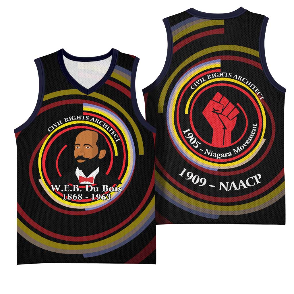 W.E.B. Du Bois Civil Rights Architect Basketball Jersey Niagara Movement - NAACP Tribute Design - African Pride