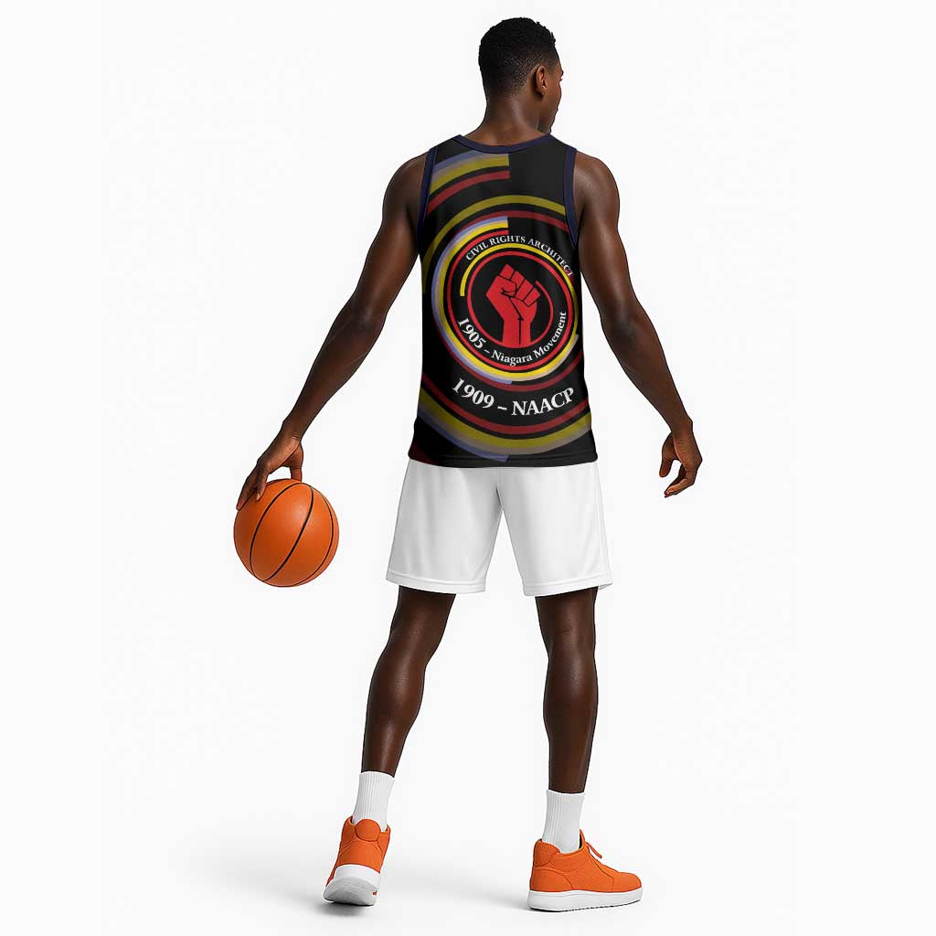 W.E.B. Du Bois Civil Rights Architect Basketball Jersey Niagara Movement - NAACP Tribute Design - African Pride