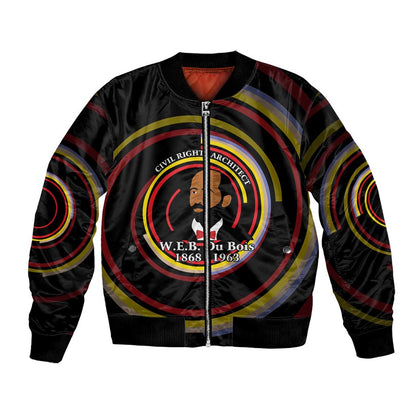 W.E.B. Du Bois Civil Rights Architect Bomber Jacket Niagara Movement - NAACP Tribute Design - African Pride