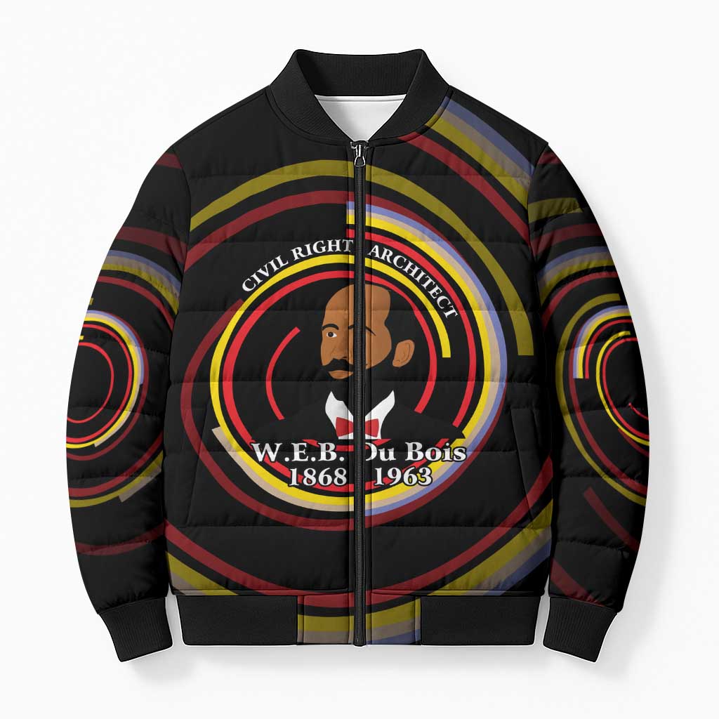 W.E.B. Du Bois Civil Rights Architect Bomber Puffer Jacket Niagara Movement - NAACP Tribute Design - African Pride