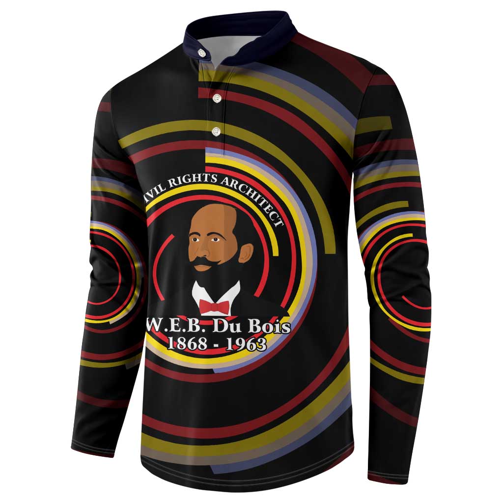 W.E.B. Du Bois Civil Rights Architect Button Sweatshirt Niagara Movement - NAACP Tribute Design