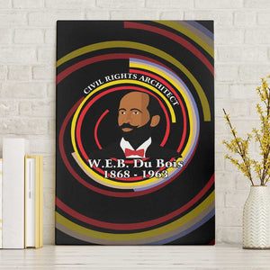 W.E.B. Du Bois Civil Rights Architect Canvas Wall Art Niagara Movement - NAACP Tribute Design - African Pride