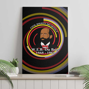 W.E.B. Du Bois Civil Rights Architect Canvas Wall Art Niagara Movement - NAACP Tribute Design - African Pride