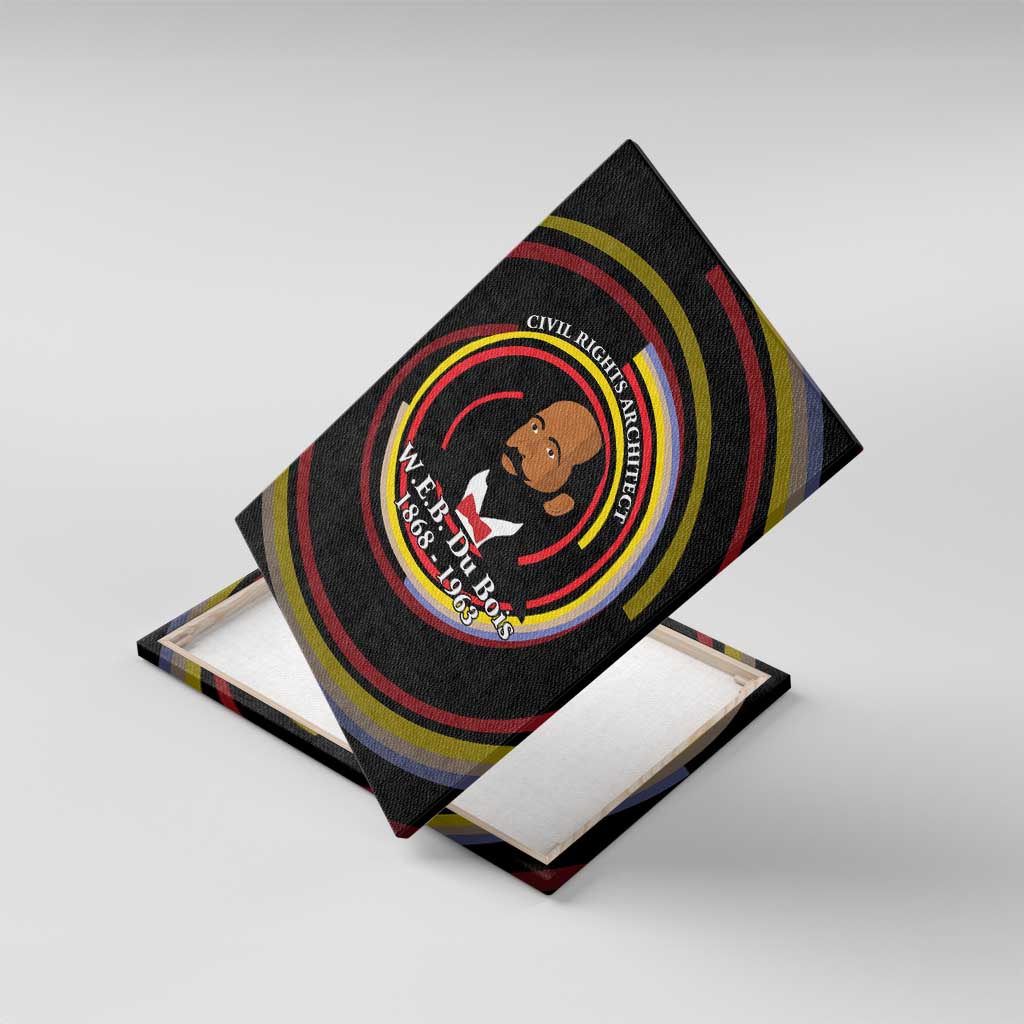 W.E.B. Du Bois Civil Rights Architect Canvas Wall Art Niagara Movement - NAACP Tribute Design - African Pride