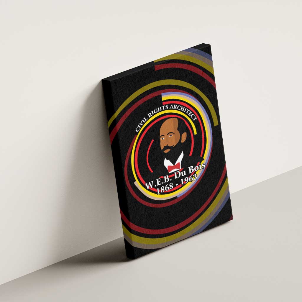 W.E.B. Du Bois Civil Rights Architect Canvas Wall Art Niagara Movement - NAACP Tribute Design - African Pride
