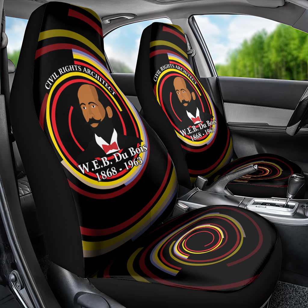 W.E.B. Du Bois Civil Rights Architect Car Seat Cover Niagara Movement - NAACP Tribute Design - African Pride