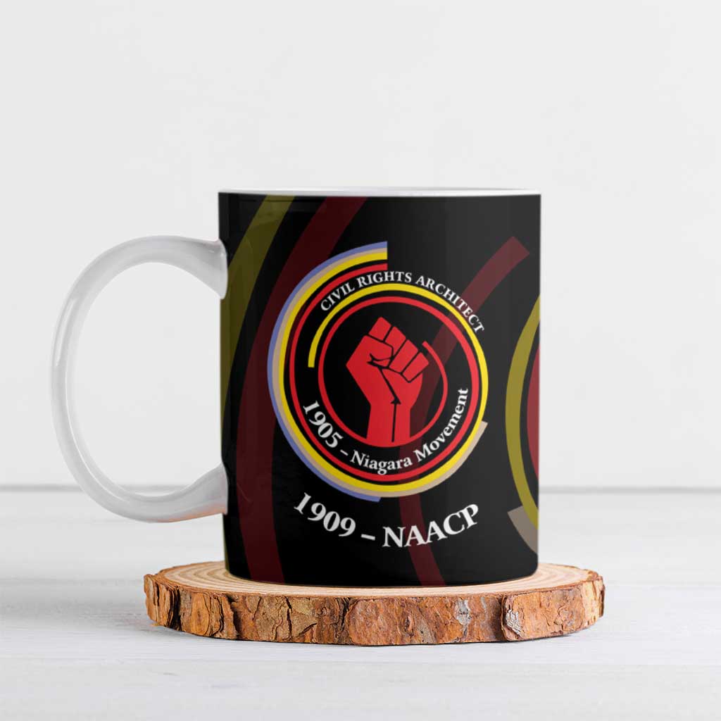 W.E.B. Du Bois Civil Rights Architect Ceramic Mug Niagara Movement - NAACP Tribute Design - African Pride