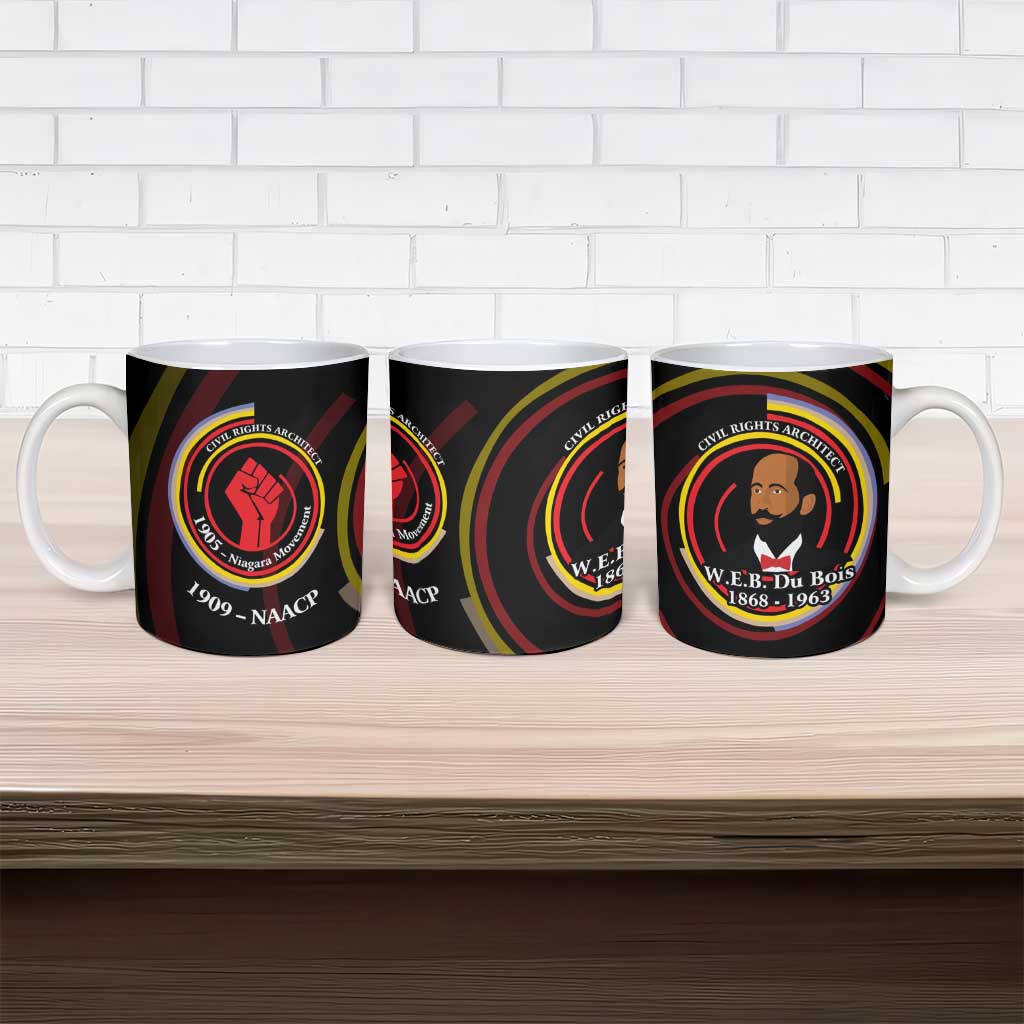 W.E.B. Du Bois Civil Rights Architect Ceramic Mug Niagara Movement - NAACP Tribute Design - African Pride