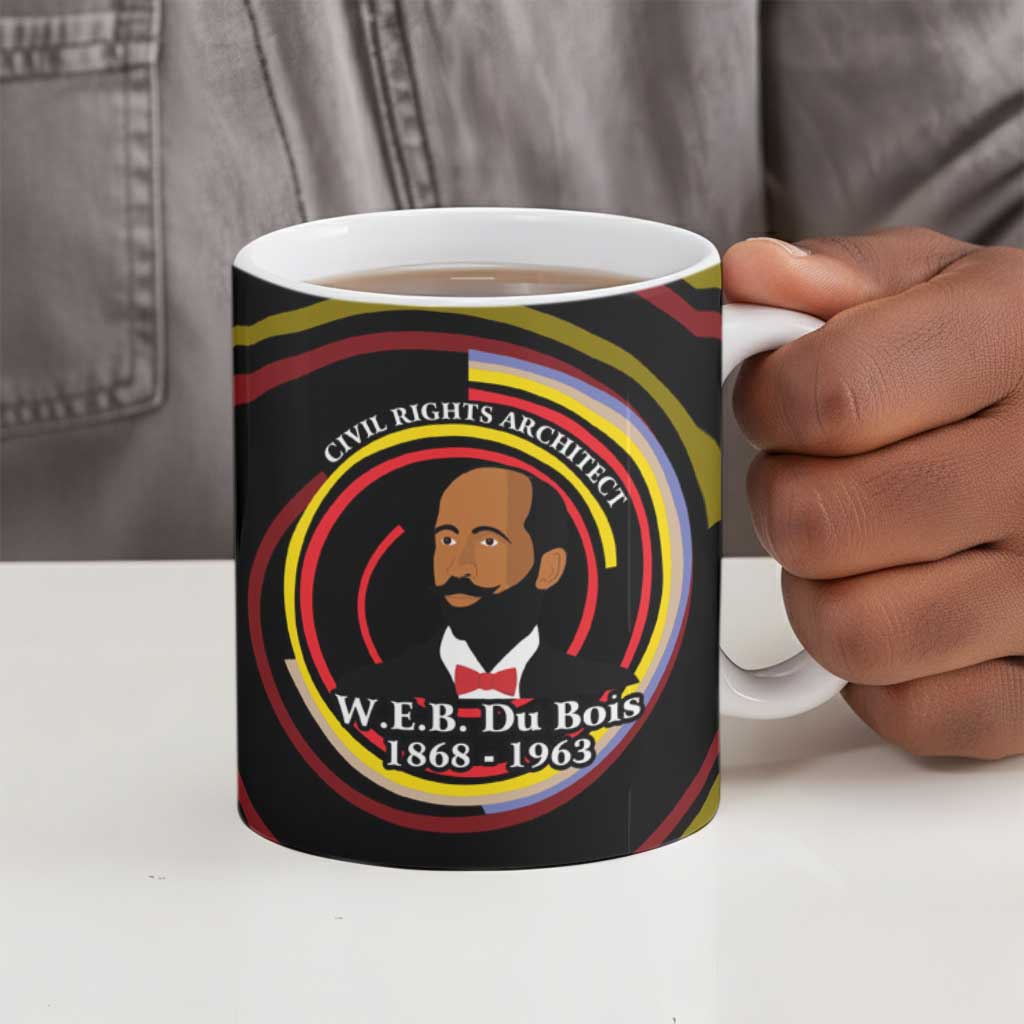 W.E.B. Du Bois Civil Rights Architect Ceramic Mug Niagara Movement - NAACP Tribute Design - African Pride