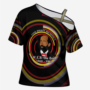 W.E.B. Du Bois Civil Rights Architect Cross Shoulder Shirt Niagara Movement - NAACP Tribute Design - African Pride