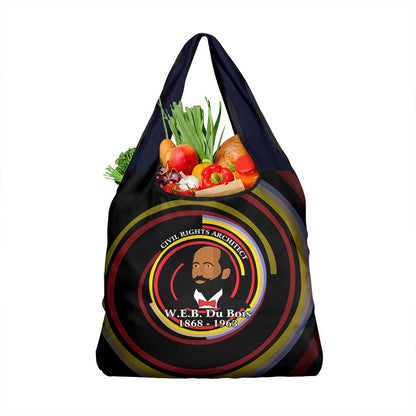 W.E.B. Du Bois Civil Rights Architect Grocery Bag Niagara Movement - NAACP Tribute Design - African Pride