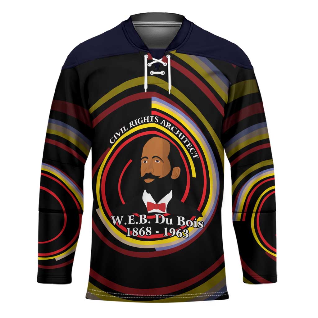 W.E.B. Du Bois Civil Rights Architect Hockey Jersey Niagara Movement - NAACP Tribute Design - African Pride