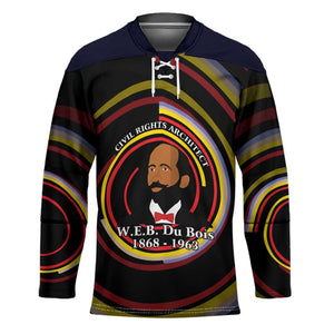 W.E.B. Du Bois Civil Rights Architect Hockey Jersey Niagara Movement - NAACP Tribute Design - African Pride