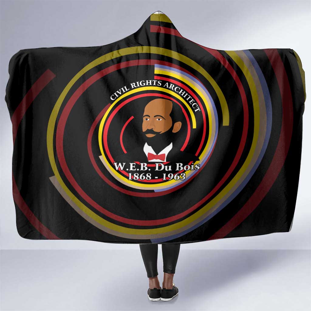 W.E.B. Du Bois Civil Rights Architect Hooded Blanket Niagara Movement - NAACP Tribute Design - African Pride