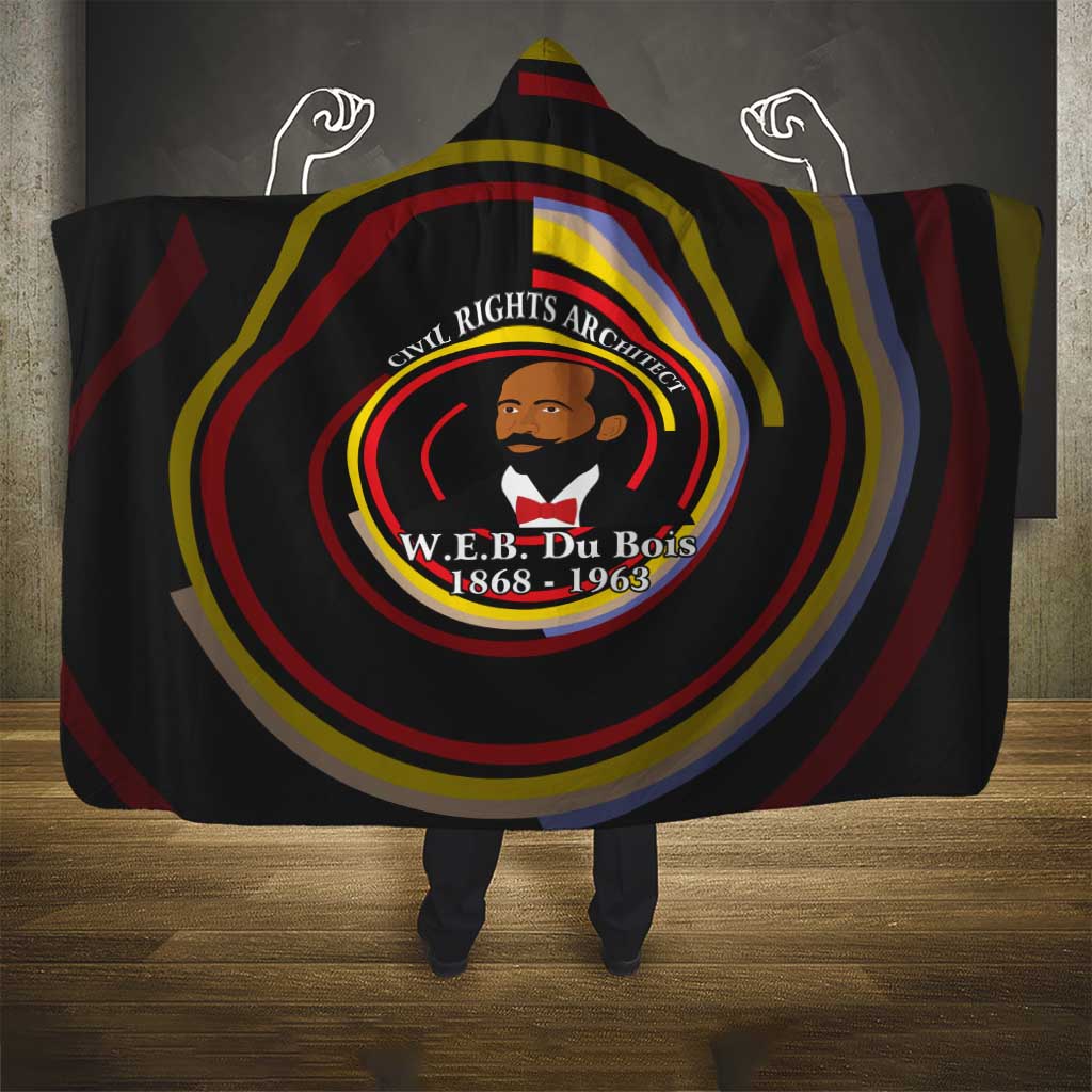W.E.B. Du Bois Civil Rights Architect Hooded Blanket Niagara Movement - NAACP Tribute Design - African Pride