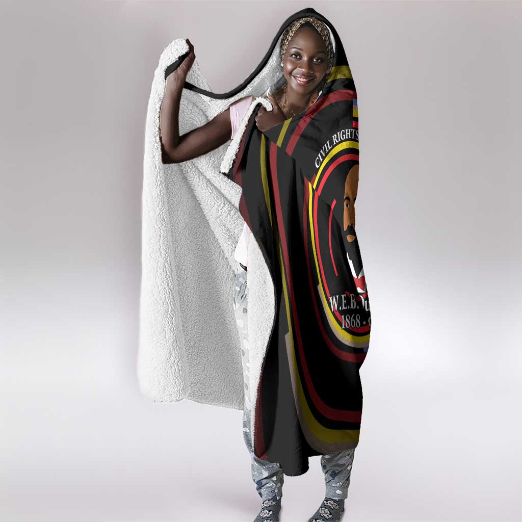 W.E.B. Du Bois Civil Rights Architect Hooded Blanket Niagara Movement - NAACP Tribute Design - African Pride