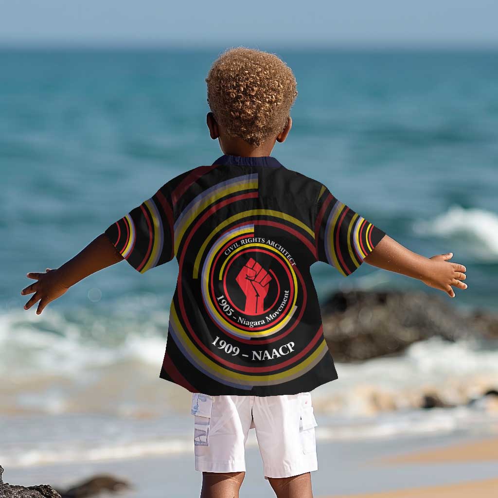 W.E.B. Du Bois Civil Rights Architect Kid Hawaiian Shirt Niagara Movement - NAACP Tribute Design TS04
