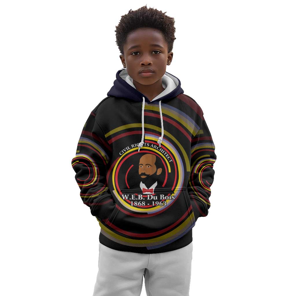 W.E.B. Du Bois Civil Rights Architect Kid Hoodie Niagara Movement - NAACP Tribute Design - African Pride