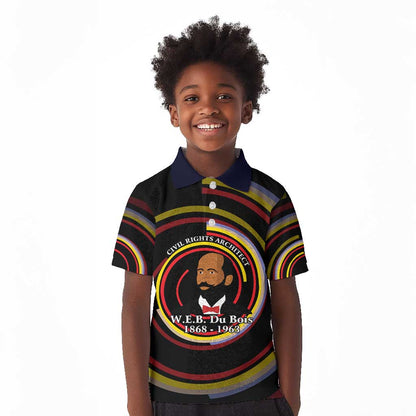W.E.B. Du Bois Civil Rights Architect Kid Polo Shirt Niagara Movement - NAACP Tribute Design TS04