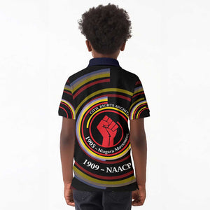 W.E.B. Du Bois Civil Rights Architect Kid Polo Shirt Niagara Movement - NAACP Tribute Design TS04