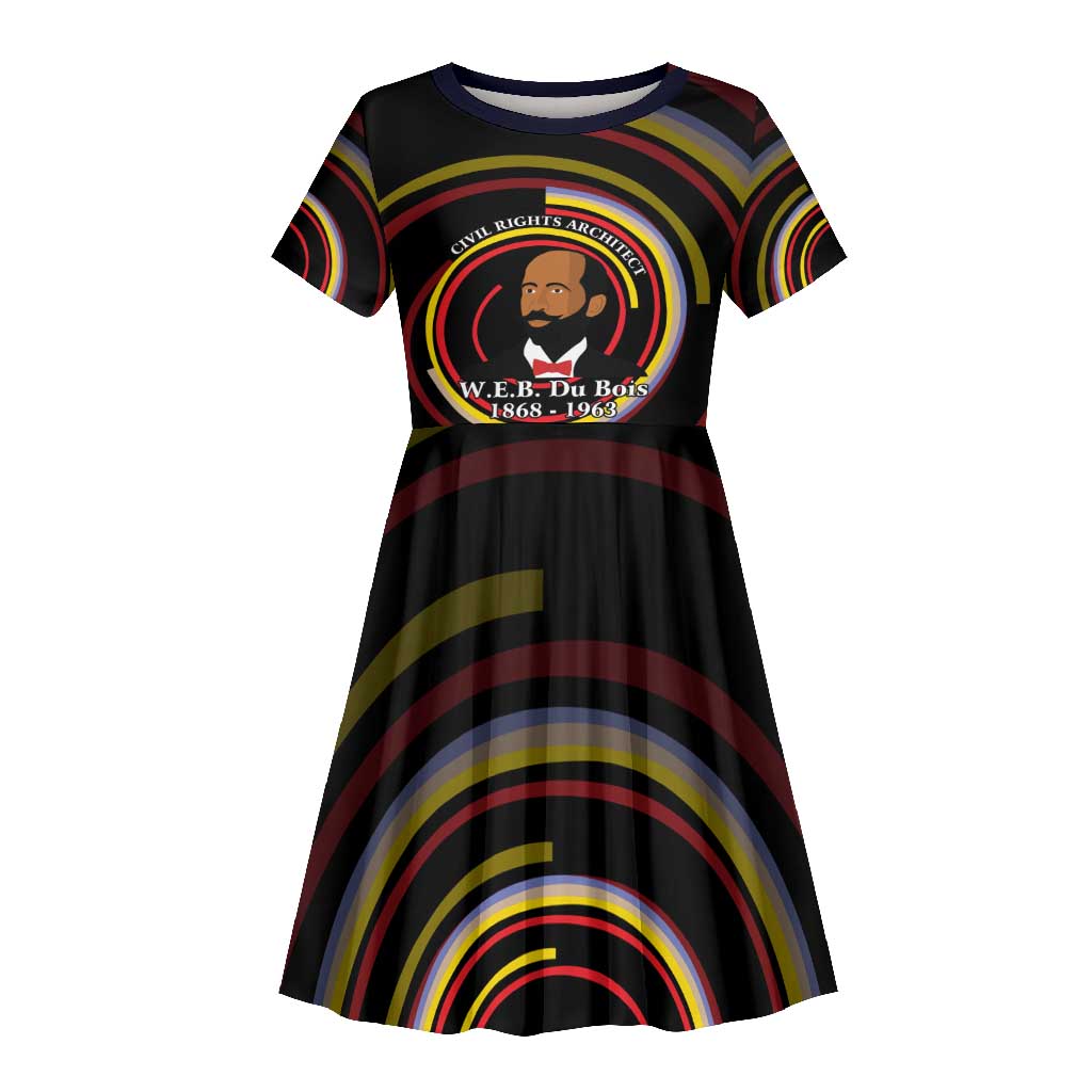 W.E.B. Du Bois Civil Rights Architect Kid Short Sleeve Dress Niagara Movement - NAACP Tribute Design TS04
