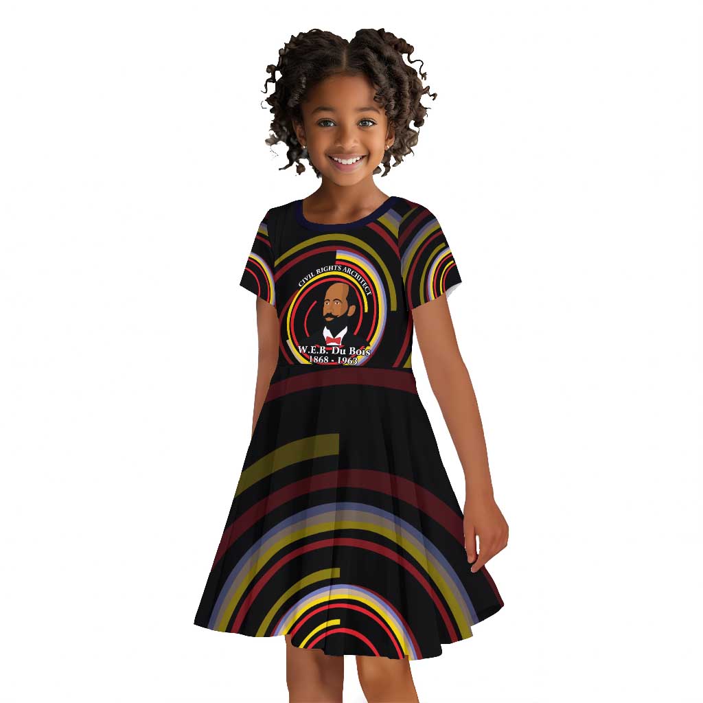 W.E.B. Du Bois Civil Rights Architect Kid Short Sleeve Dress Niagara Movement - NAACP Tribute Design TS04