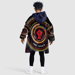 W.E.B. Du Bois Civil Rights Architect Kid Wearable Blanket Hoodie Niagara Movement - NAACP Tribute Design - African Pride
