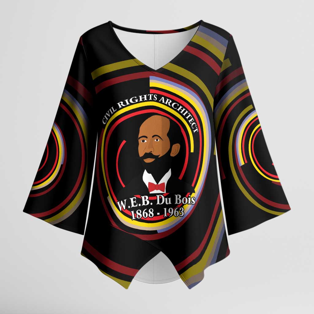 W.E.B. Du Bois Civil Rights Architect Kimono Sleeve Blouse Niagara Movement - NAACP Tribute Design - African Pride