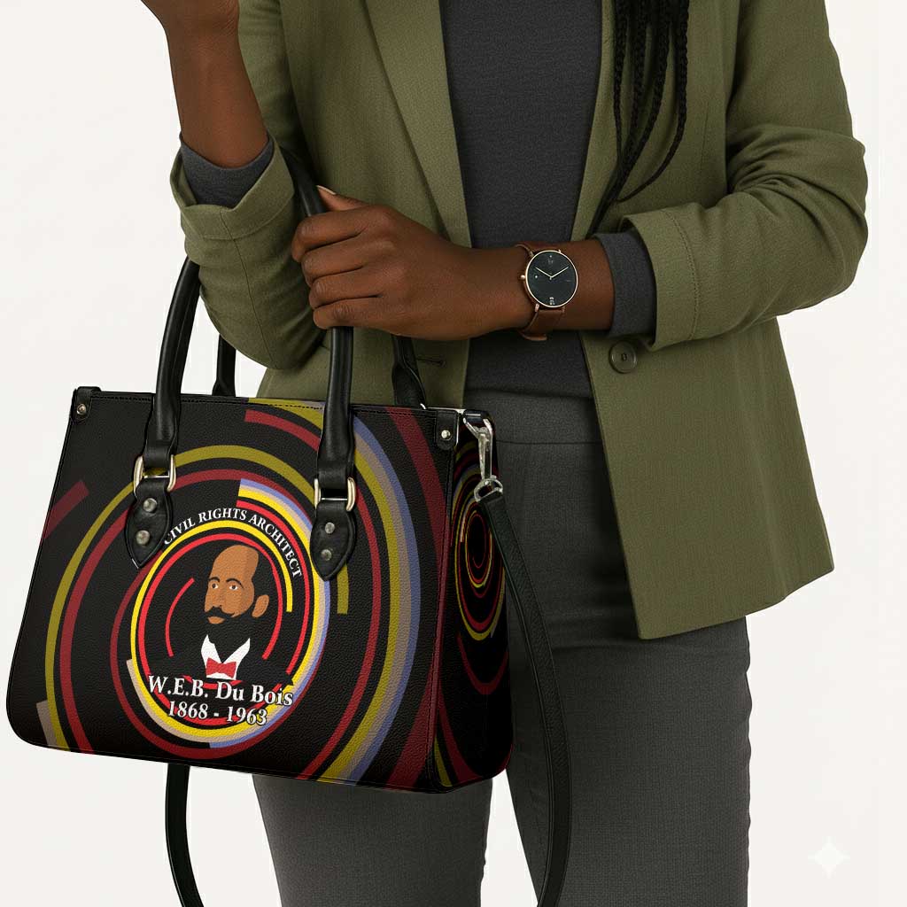 W.E.B. Du Bois Civil Rights Architect Leather Bag Niagara Movement - NAACP Tribute Design - African Pride