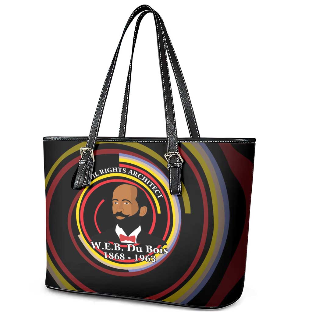 W.E.B. Du Bois Civil Rights Architect Leather Tote Bag Niagara Movement - NAACP Tribute Design - African Pride