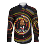 W.E.B. Du Bois Civil Rights Architect Long Sleeve Button Shirt Niagara Movement - NAACP Tribute Design - African Pride