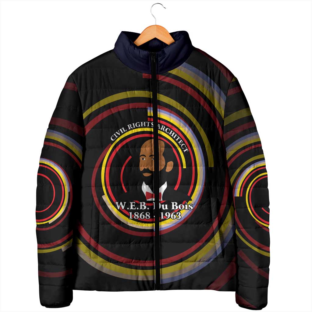 W.E.B. Du Bois Civil Rights Architect Padded Jacket Niagara Movement - NAACP Tribute Design - African Pride