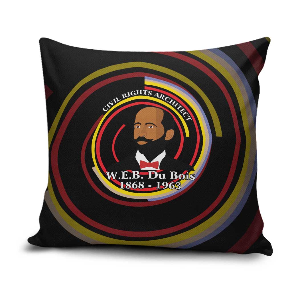 W.E.B. Du Bois Civil Rights Architect Pillow Cover Niagara Movement - NAACP Tribute Design - African Pride