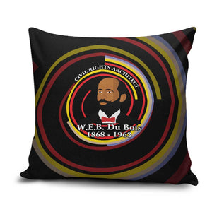 W.E.B. Du Bois Civil Rights Architect Pillow Cover Niagara Movement - NAACP Tribute Design - African Pride
