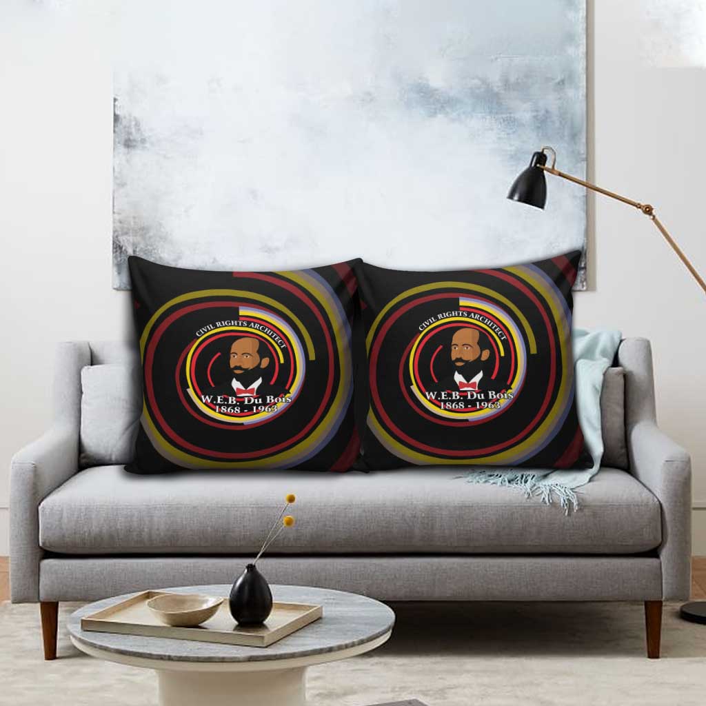 W.E.B. Du Bois Civil Rights Architect Pillow Cover Niagara Movement - NAACP Tribute Design - African Pride